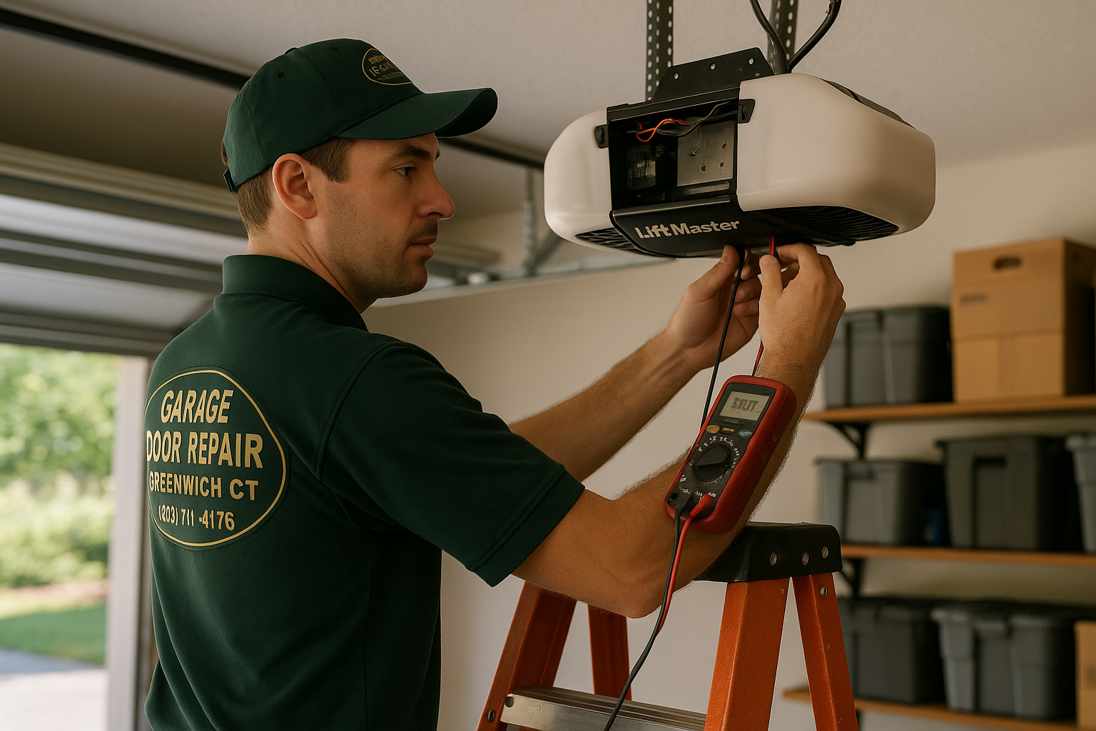 Garage Door Opener Repair in Greenwich