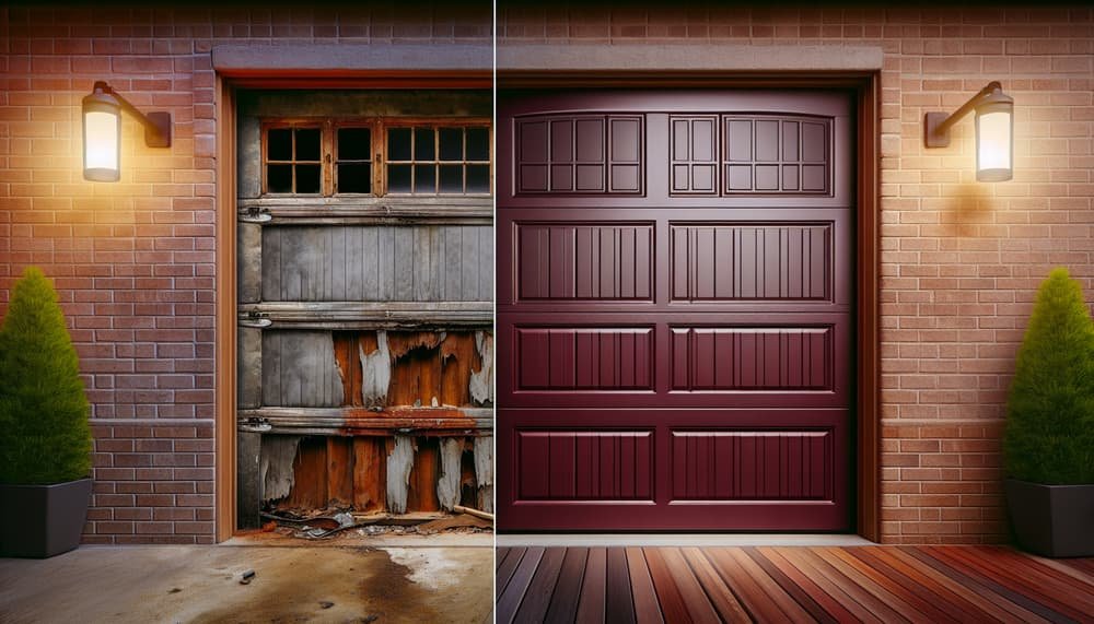 Garage door work in Irvington