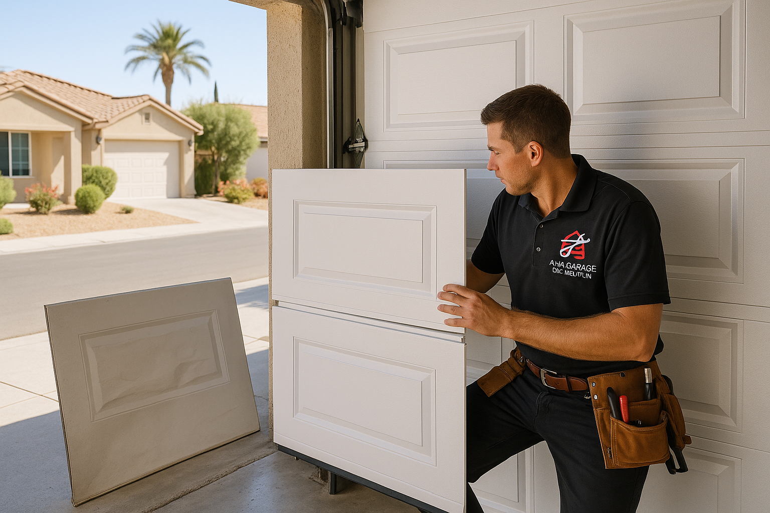 Garage Door Panel Replacement service in North Mianus