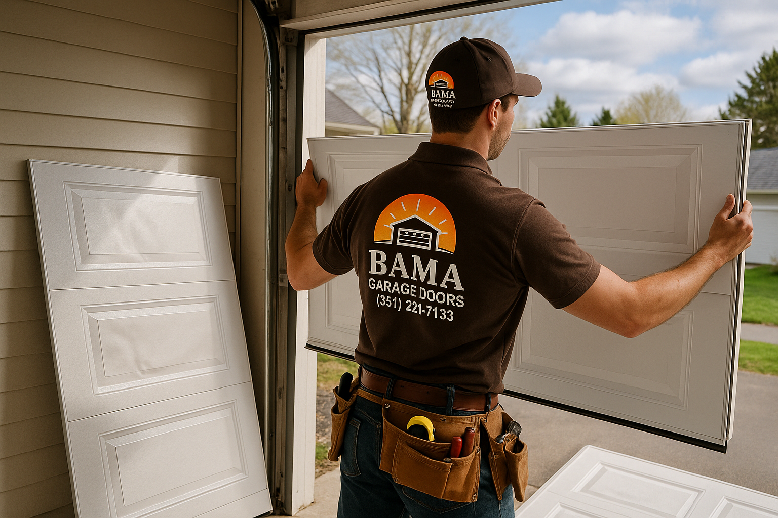 Garage Door Panel Replacement service in Harrison