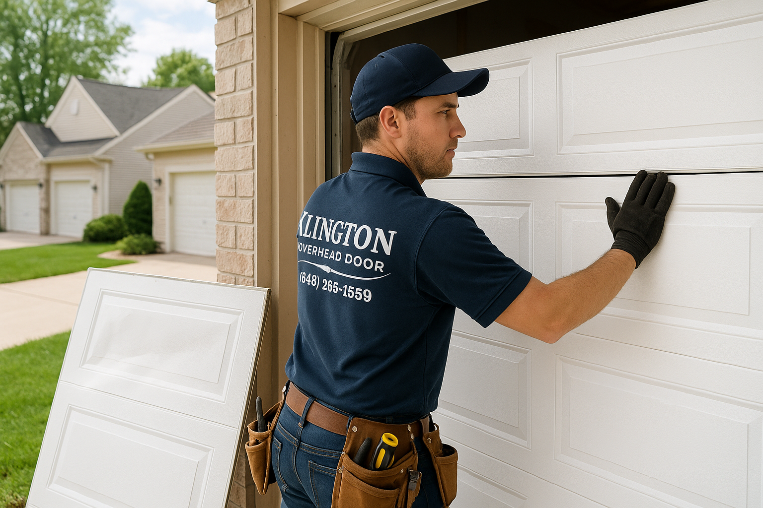 Garage Door Panel Replacement service in Belltown