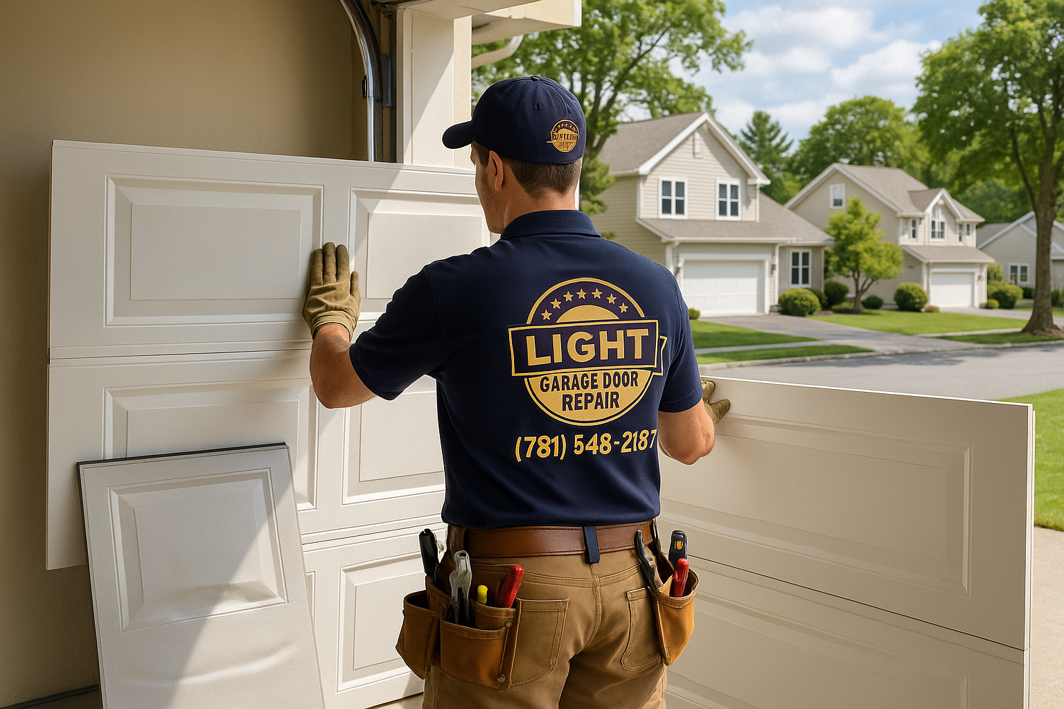 Garage Door Panel Replacement service in Sea Cliff