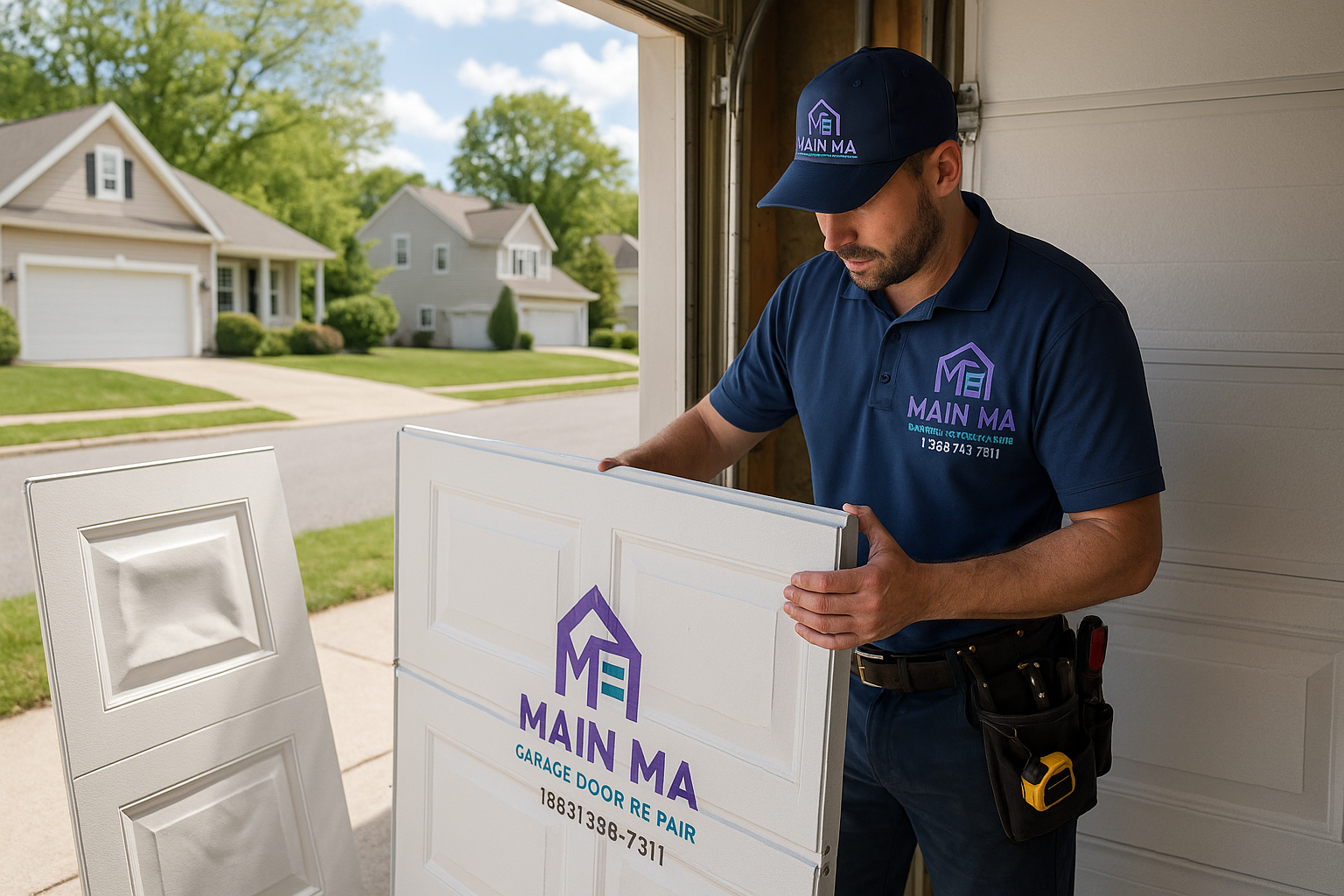 Garage Door Panel Replacement service in Upper Brookville
