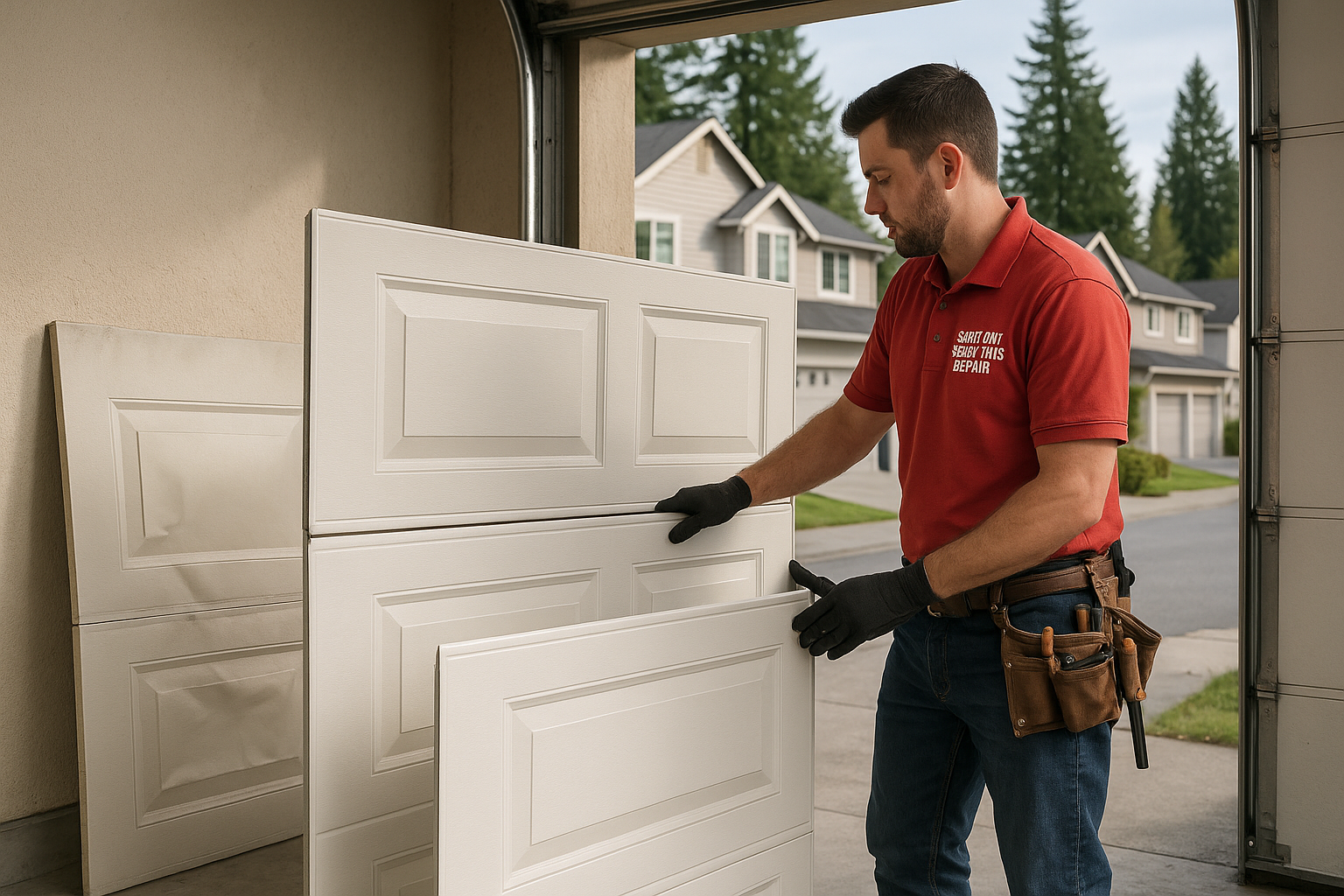 Garage Door Panel Replacement service in Glen Cove