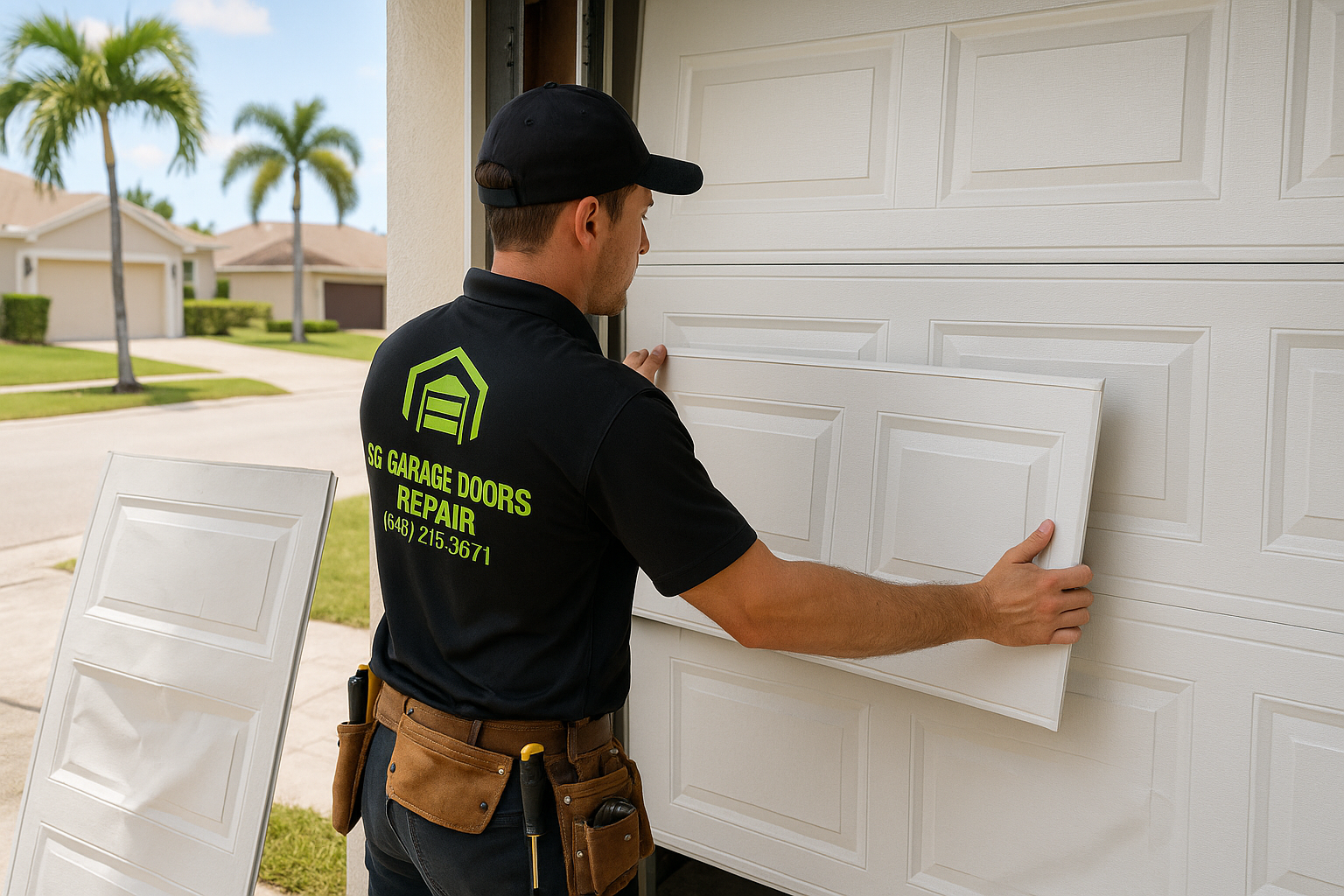 Garage Door Panel Replacement service in Ardsley