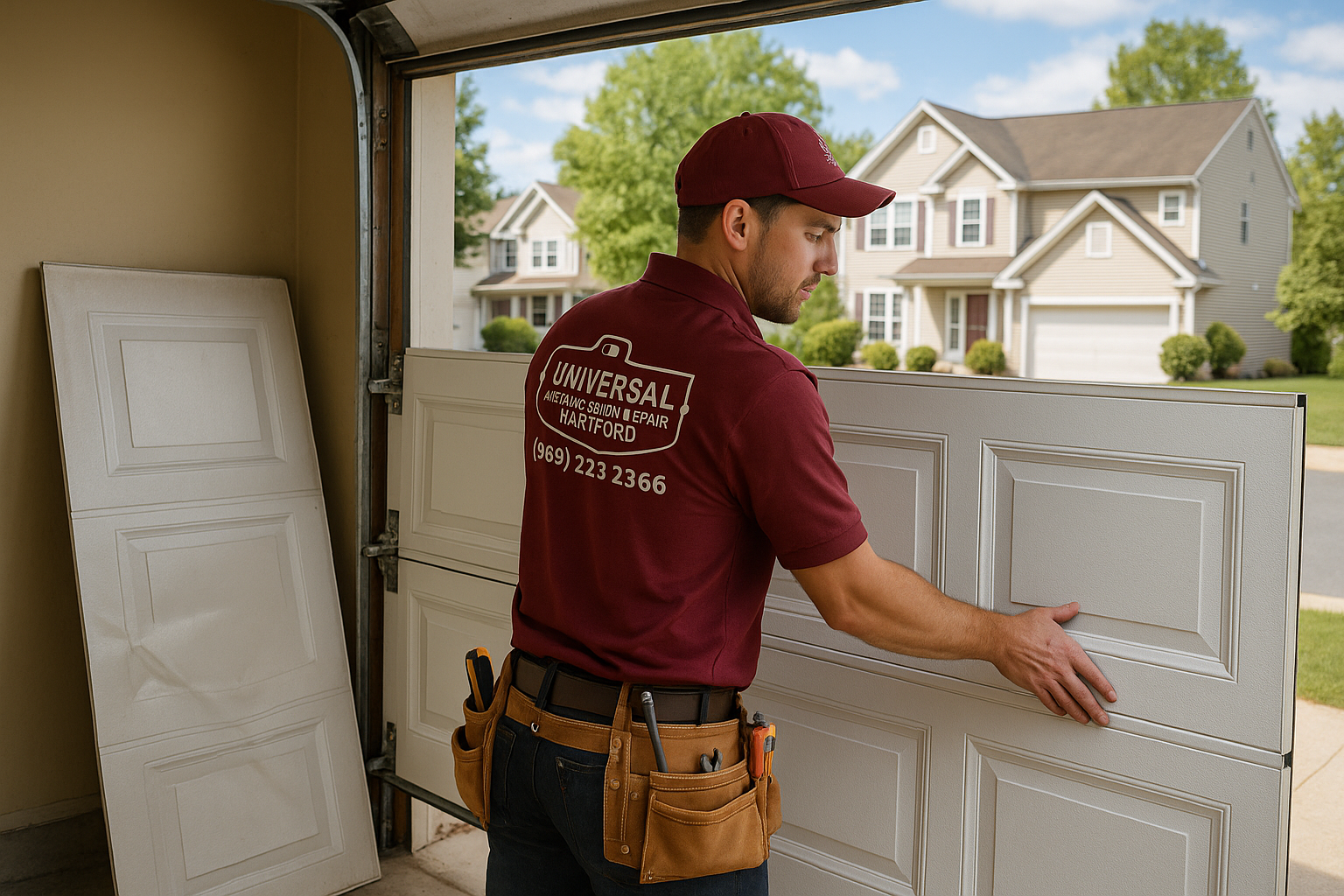 Garage Door Panel Replacement service in Valhalla