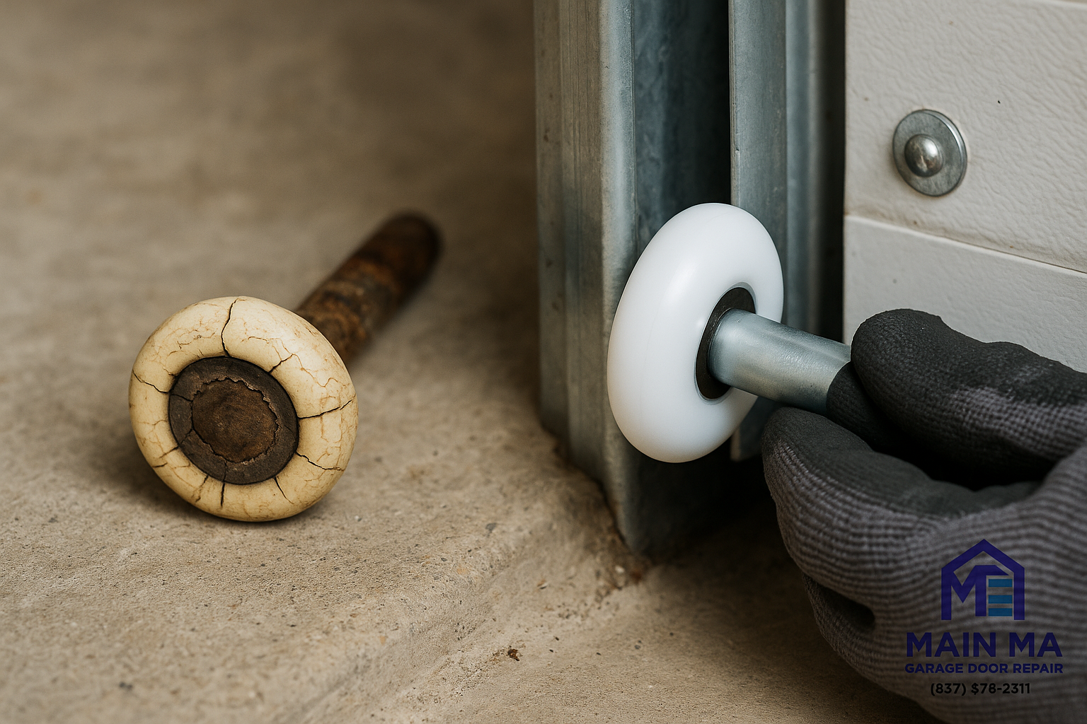 Garage Door Roller Replacement service in Rowayton