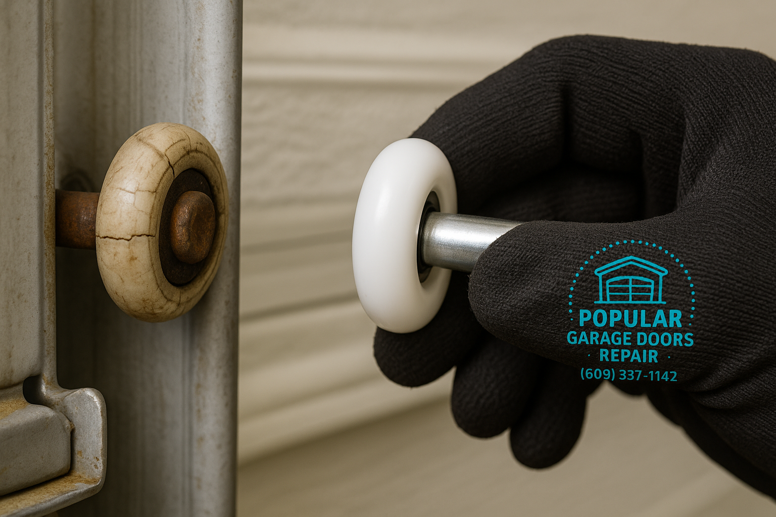 Garage Door Roller Replacement service in Noroton Heights