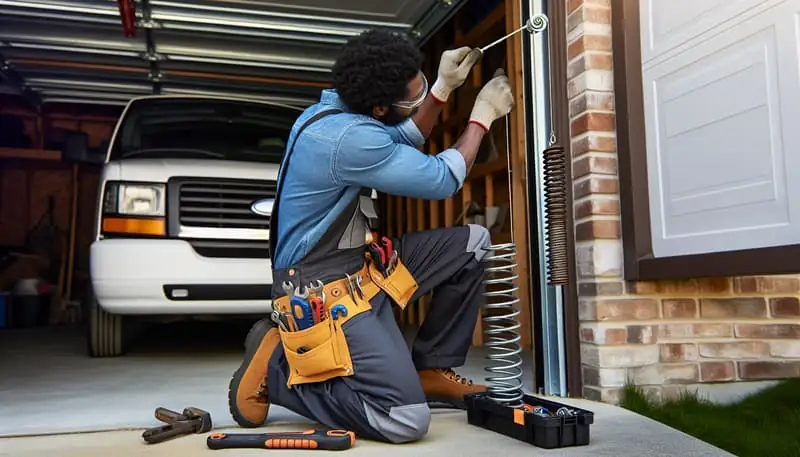 Garage Door Spring Repair — Mianus